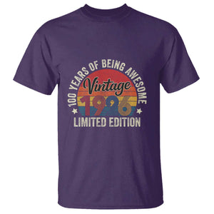 Funny 100th Birthday T Shirt Vintage 1926 Limited Edition 50 Year Old Bday Gifts TS10 Purple Print Your Wear