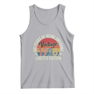 Funny 100th Birthday Tank Top Vintage 1926 Limited Edition 50 Year Old Bday Gifts TS10 Athletic Heather Print Your Wear