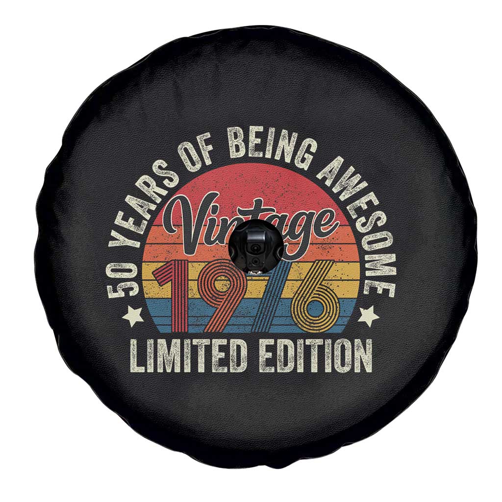 Funny 50th Birthday Spare Tire Cover Vintage 1976 Limited Edition 50 Year Old Bday Gifts TS10 Print Your Wear
