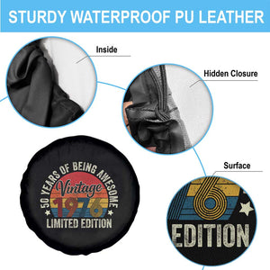 Funny 50th Birthday Spare Tire Cover Vintage 1976 Limited Edition 50 Year Old Bday Gifts TS10 Print Your Wear