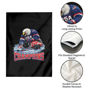 USA Ice Hockey Garden Flag Eagle Dominates Canada 2026 Hockey Champions TS10 Print Your Wear