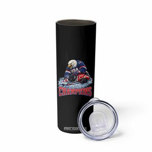 USA Ice Hockey Skinny Tumbler Eagle Dominates Canada 2026 Hockey Champions TS10 Print Your Wear