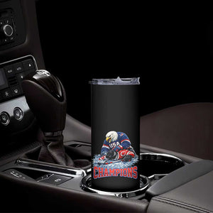 USA Ice Hockey Skinny Tumbler Eagle Dominates Canada 2026 Hockey Champions TS10 Print Your Wear