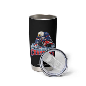 USA Ice Hockey Tumbler Cup Eagle Dominates Canada 2026 Hockey Champions TS10 Print Your Wear