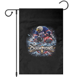 USA Ice Hockey Garden Flag Eagle Dominates Canada 2026 Hockey Champions Graphic TS10 Black Print Your Wear