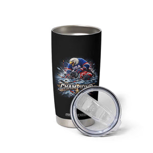 USA Ice Hockey Tumbler Cup Eagle Dominates Canada 2026 Hockey Champions Graphic TS10 Print Your Wear