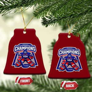 USA Ice Hockey Ceramic Ornament America Champions Patriotic Ice Hockey Team Fan TS10 Print Your Wear