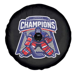 USA Ice Hockey Spare Tire Cover America Champions Patriotic Ice Hockey Team Fan TS10 Print Your Wear