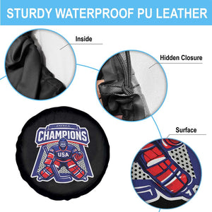 USA Ice Hockey Spare Tire Cover America Champions Patriotic Ice Hockey Team Fan TS10 Print Your Wear