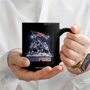 USA Ice Hockey Coffee Mug Hockey Champions 2026 USA Players Raising Flag On Ice TS10 Print Your Wear