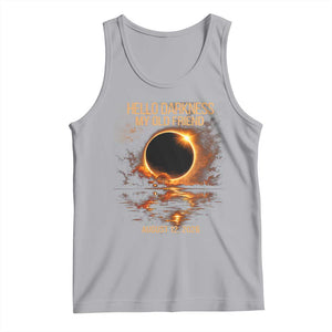 Solar Eclipse 2026 Tank Top Hello Darkness 12 August 2026 Totality Gift TS10 Athletic Heather Print Your Wear