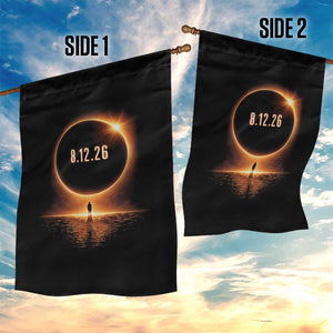 Total Solar Eclipse 2026 Garden Flag August 12th Totality Gift TS10 Print Your Wear