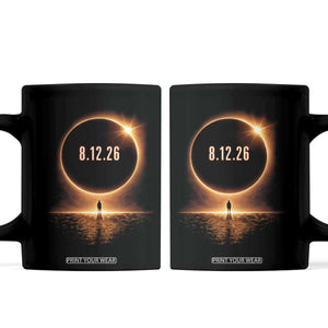 Total Solar Eclipse 2026 Coffee Mug August 12th Totality Gift TS10 Black Print Your Wear