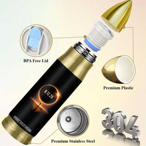 Total Solar Eclipse 2026 Bullet Tumbler August 12th Totality Gift TS10 Print Your Wear