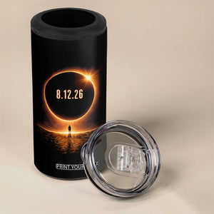 Total Solar Eclipse 2026 4 in 1 Can Cooler Tumbler August 12th Totality Gift TS10 Print Your Wear