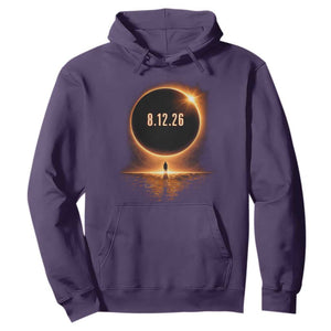 Total Solar Eclipse 2026 Hoodie August 12th Totality Gift TS10 Purple Print Your Wear