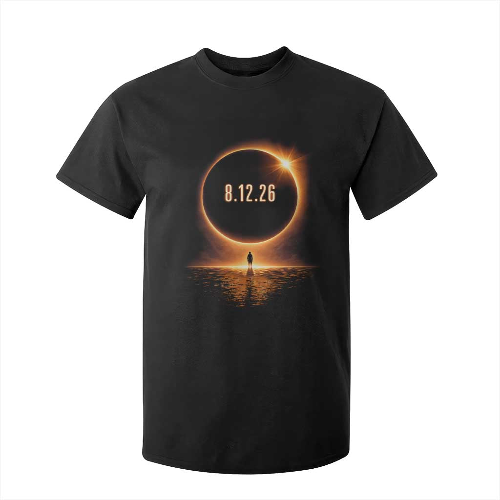 Total Solar Eclipse 2026 T Shirt For Kid August 12th Totality Gift TS10 Black Print Your Wear