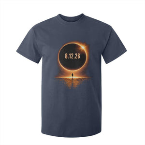 Total Solar Eclipse 2026 T Shirt For Kid August 12th Totality Gift TS10 Navy Print Your Wear