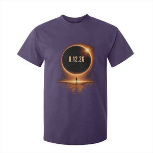 Total Solar Eclipse 2026 T Shirt For Kid August 12th Totality Gift TS10 Purple Print Your Wear