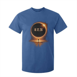 Total Solar Eclipse 2026 T Shirt For Kid August 12th Totality Gift TS10 Royal Blue Print Your Wear