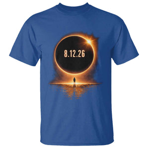 Total Solar Eclipse 2026 T Shirt August 12th Totality Gift TS10 Royal Blue Print Your Wear