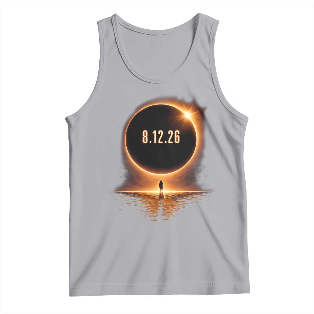 Total Solar Eclipse 2026 Tank Top August 12th Totality Gift TS10 Athletic Heather Print Your Wear