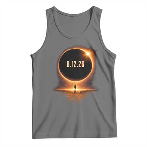Total Solar Eclipse 2026 Tank Top August 12th Totality Gift TS10 Black Heather Print Your Wear