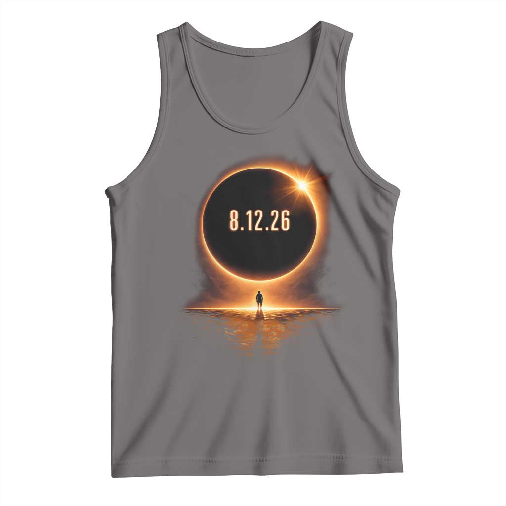 Total Solar Eclipse 2026 Tank Top August 12th Totality Gift TS10 Deep Heather Print Your Wear
