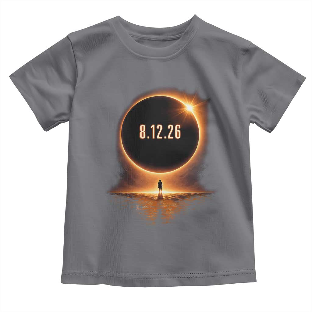 Total Solar Eclipse 2026 Toddler T Shirt August 12th Totality Gift TS10 Charcoal Print Your Wear