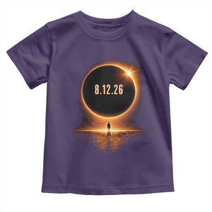 Total Solar Eclipse 2026 Toddler T Shirt August 12th Totality Gift TS10 Purple Print Your Wear
