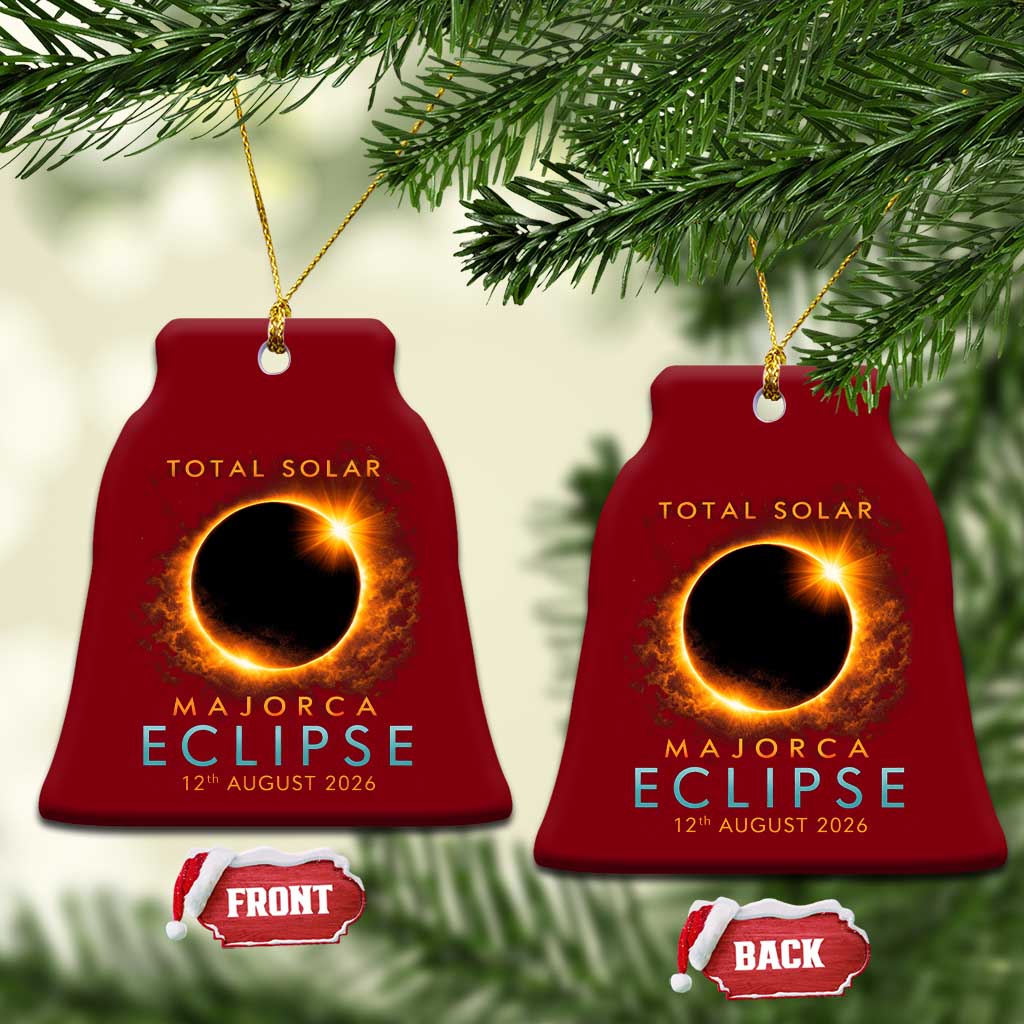 Total Solar Eclipse Ceramic Ornament 12th August 2026 Majorca Totality TS10 Print Your Wear