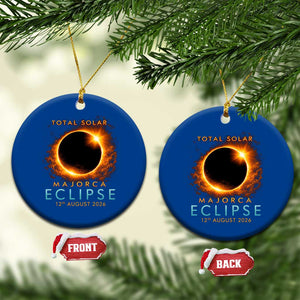 Total Solar Eclipse Ceramic Ornament 12th August 2026 Majorca Totality TS10 1pc Blue Print Your Wear