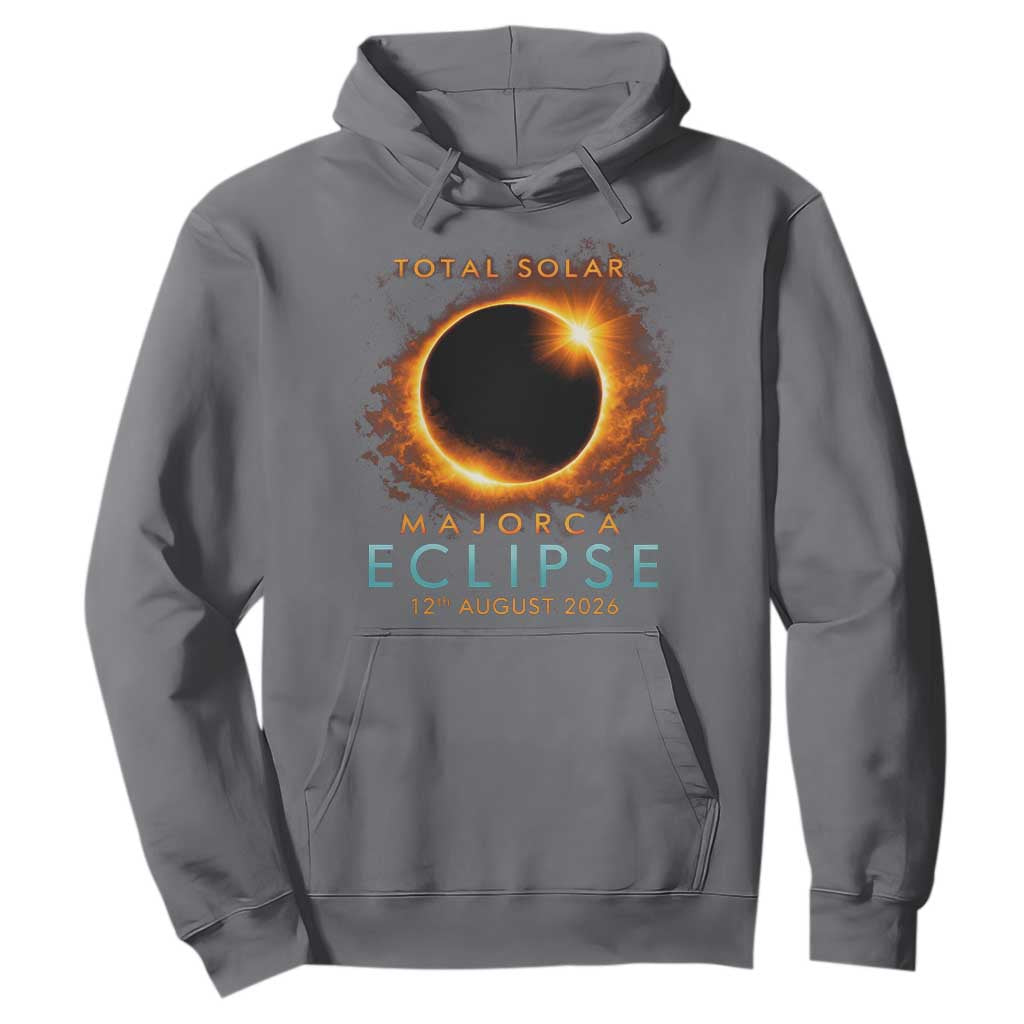 Total Solar Eclipse Hoodie 12th August 2026 Majorca Totality TS10 Charcoal Print Your Wear