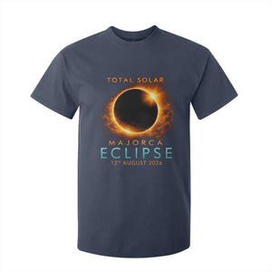 Total Solar Eclipse T Shirt For Kid 12th August 2026 Majorca Totality TS10 Navy Print Your Wear