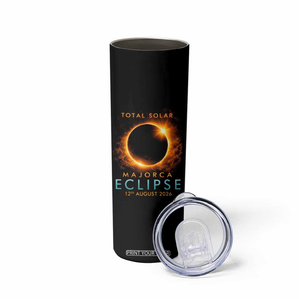 Total Solar Eclipse Skinny Tumbler 12th August 2026 Majorca Totality TS10 Print Your Wear