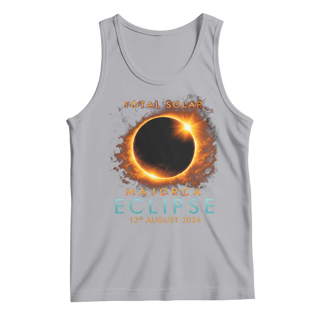 Total Solar Eclipse Tank Top 12th August 2026 Majorca Totality TS10 Athletic Heather Print Your Wear
