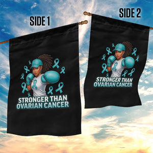Black Women Fight Ovarian Cancer Awareness Garden Flag African American Teal Ribbon Support TS10 Print Your Wear