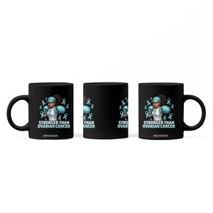 Black Women Fight Ovarian Cancer Awareness Coffee Mug African American Teal Ribbon Support TS10 Print Your Wear