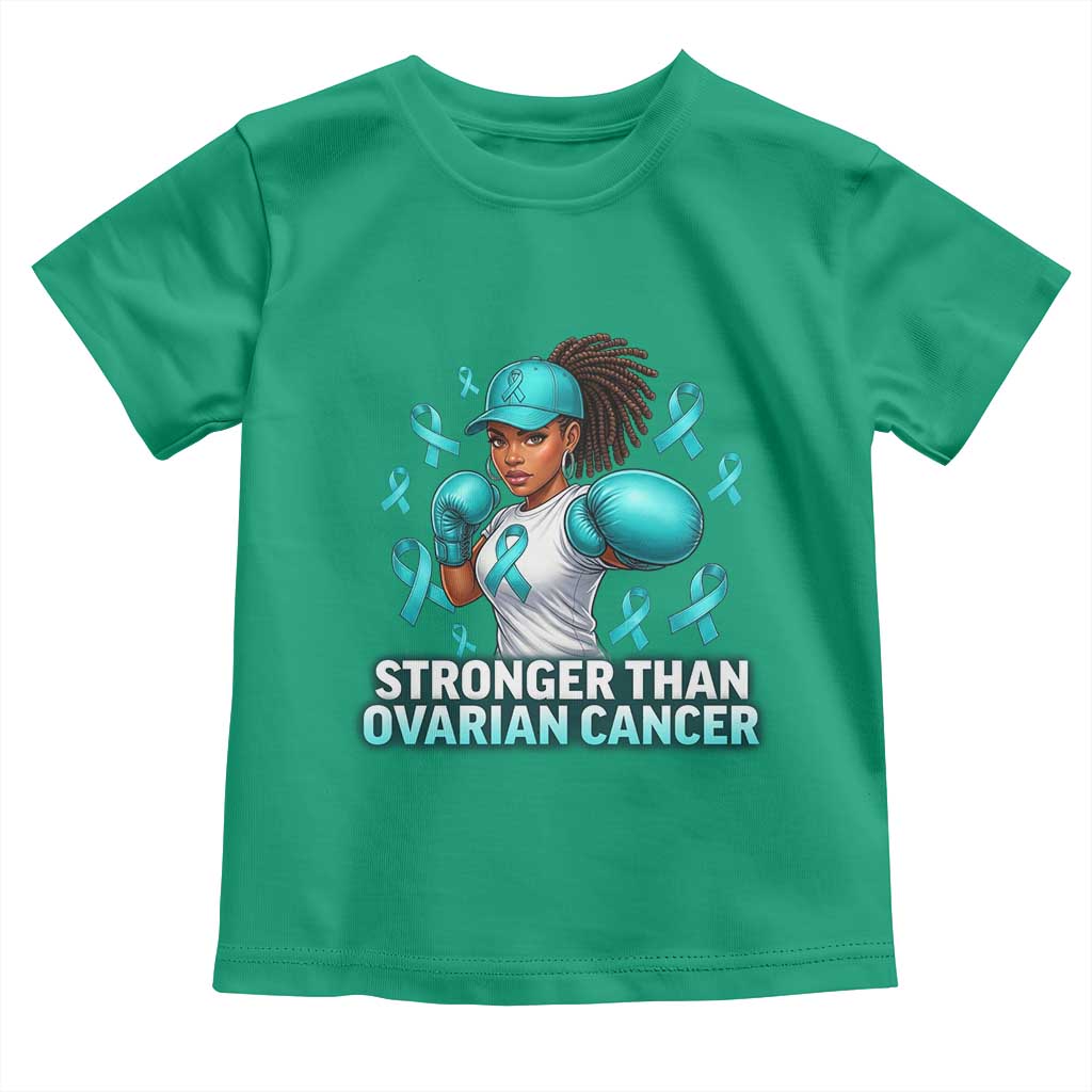 Black Women Fight Ovarian Cancer Awareness Toddler T Shirt African American Teal Ribbon Support TS10 Irish Green Print Your Wear
