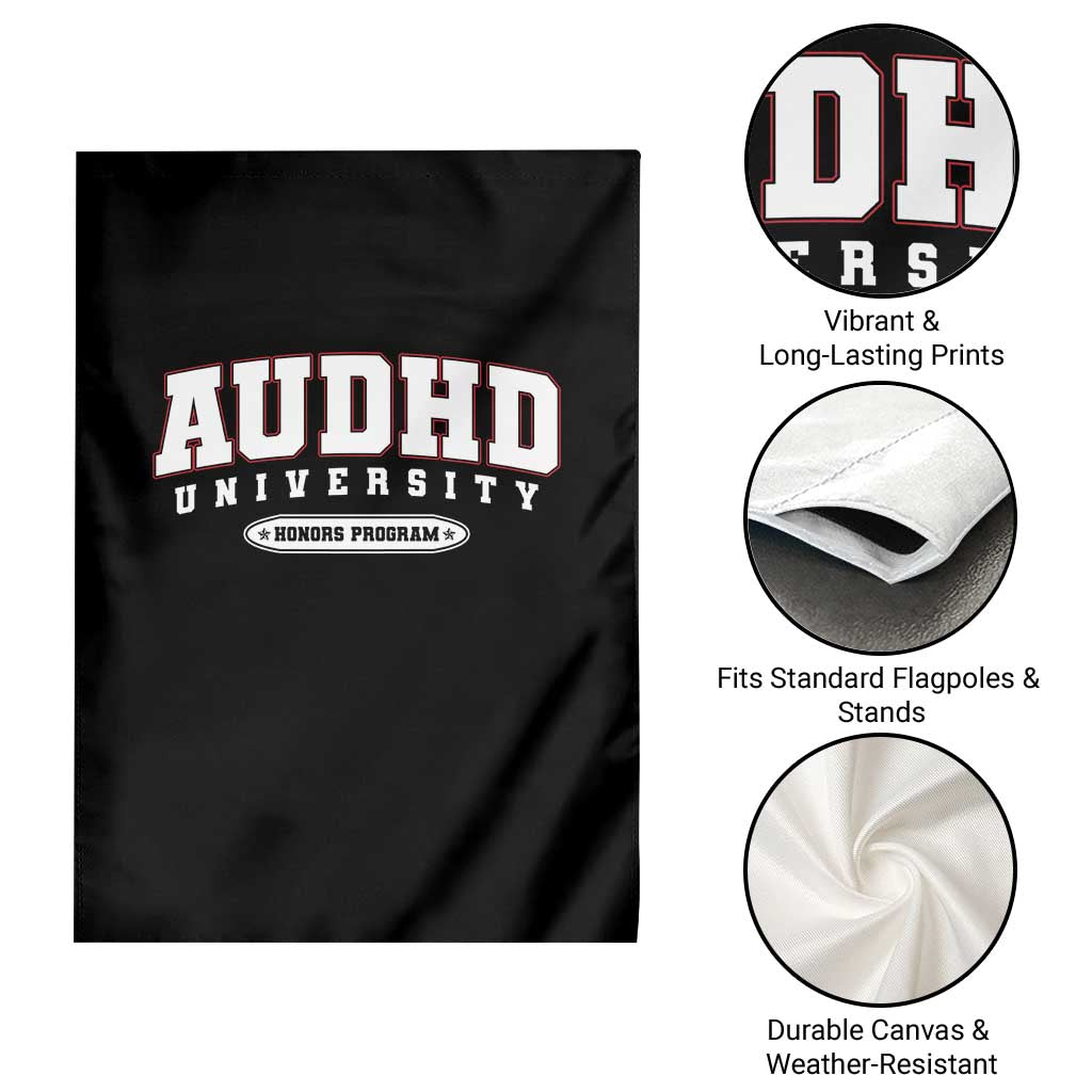 AUDHD Garden Flag Neurodivergent ADHD Autism Awareness Neurotypical Gift TS10 Print Your Wear