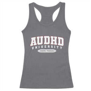 AUDHD Racerback Tank Top Neurodivergent ADHD Autism Awareness Neurotypical Gift TS10 Charcoal Print Your Wear