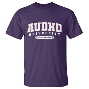 AUDHD T Shirt Neurodivergent ADHD Autism Awareness Neurotypical Gift TS10 Purple Print Your Wear