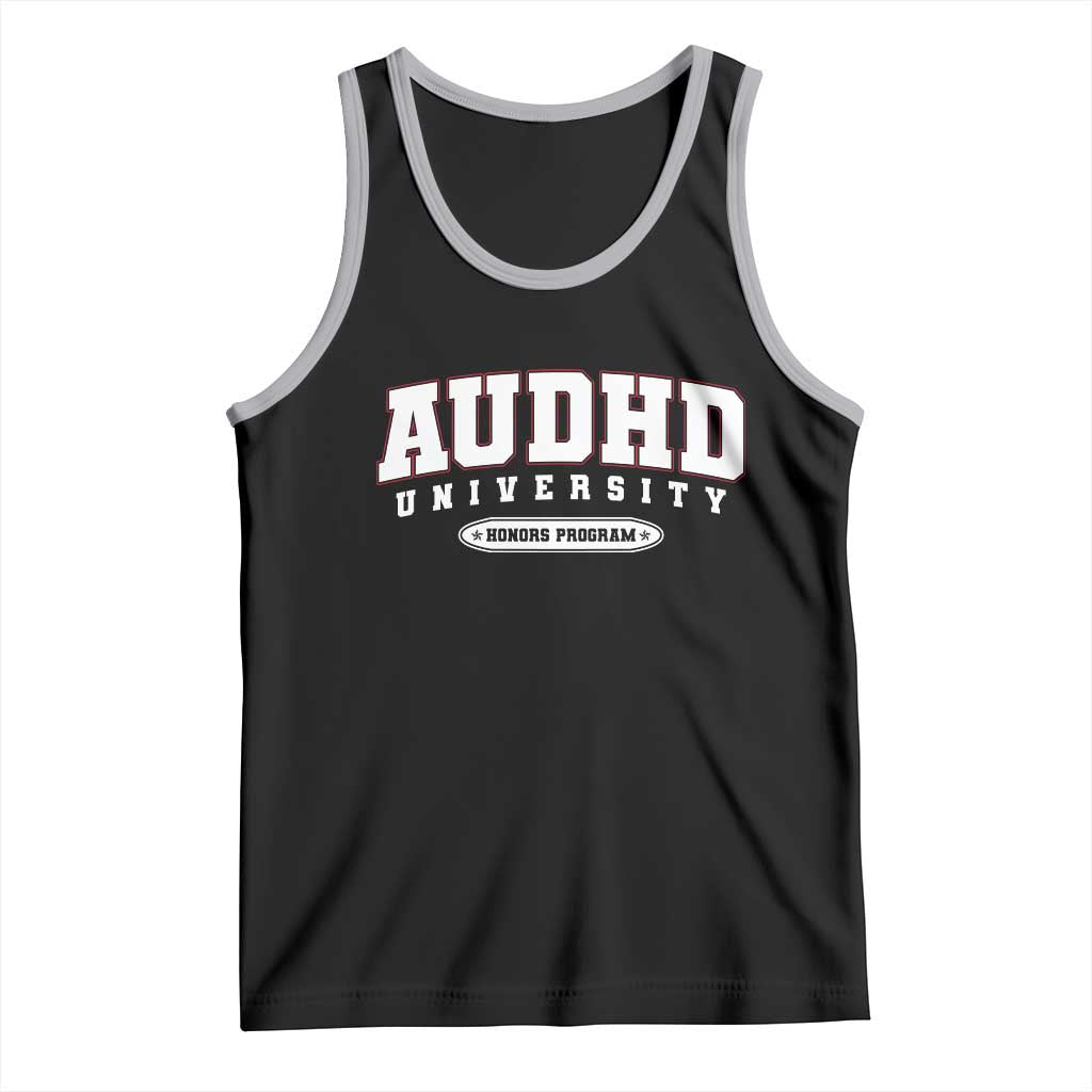AUDHD Tank Top Neurodivergent ADHD Autism Awareness Neurotypical Gift TS10 Black Athletic Heather Print Your Wear