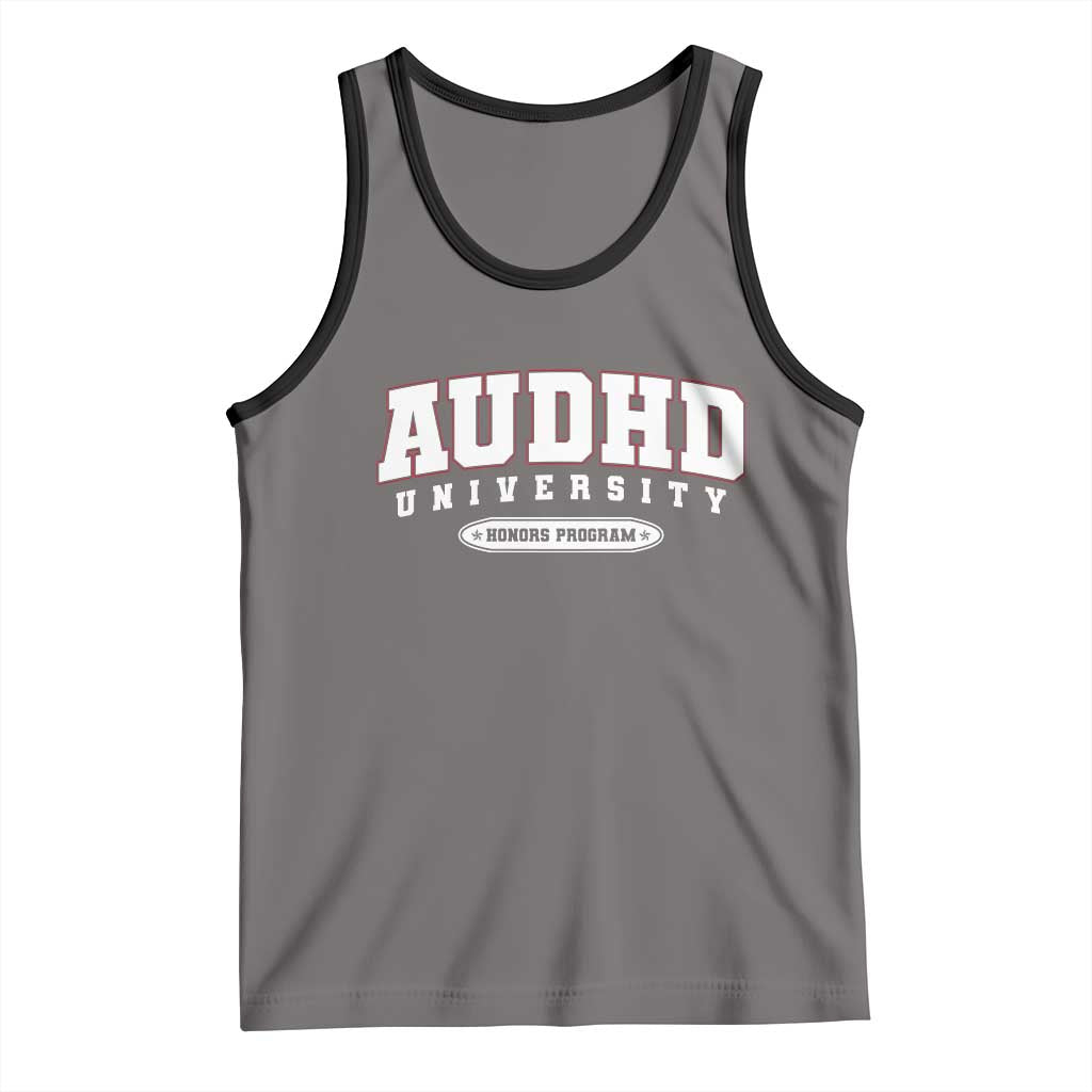AUDHD Tank Top Neurodivergent ADHD Autism Awareness Neurotypical Gift TS10 Deep Heather Black Print Your Wear