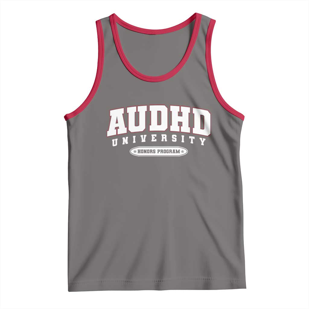AUDHD Tank Top Neurodivergent ADHD Autism Awareness Neurotypical Gift TS10 Deep Heather Red Print Your Wear