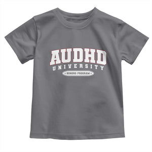 AUDHD Toddler T Shirt Neurodivergent ADHD Autism Awareness Neurotypical Gift TS10 Charcoal Print Your Wear