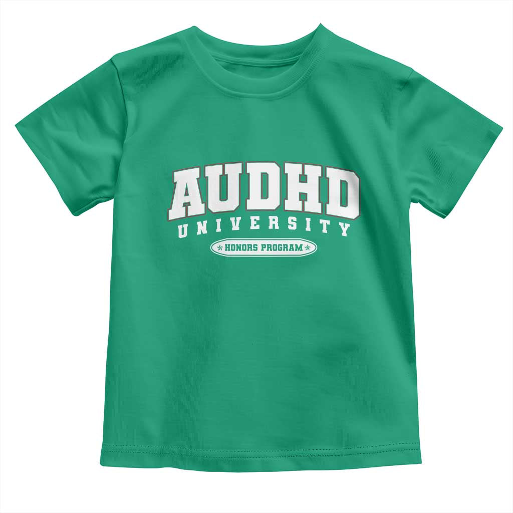 AUDHD Toddler T Shirt Neurodivergent ADHD Autism Awareness Neurotypical Gift TS10 Irish Green Print Your Wear