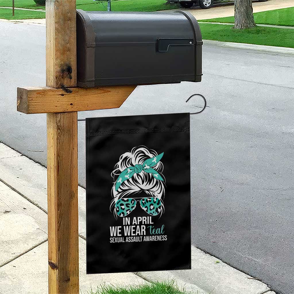 Sexual Assault Awareness Garden Flag In April We Wear Teal Women TS10 Print Your Wear