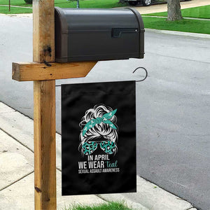 Sexual Assault Awareness Garden Flag In April We Wear Teal Women TS10 Print Your Wear