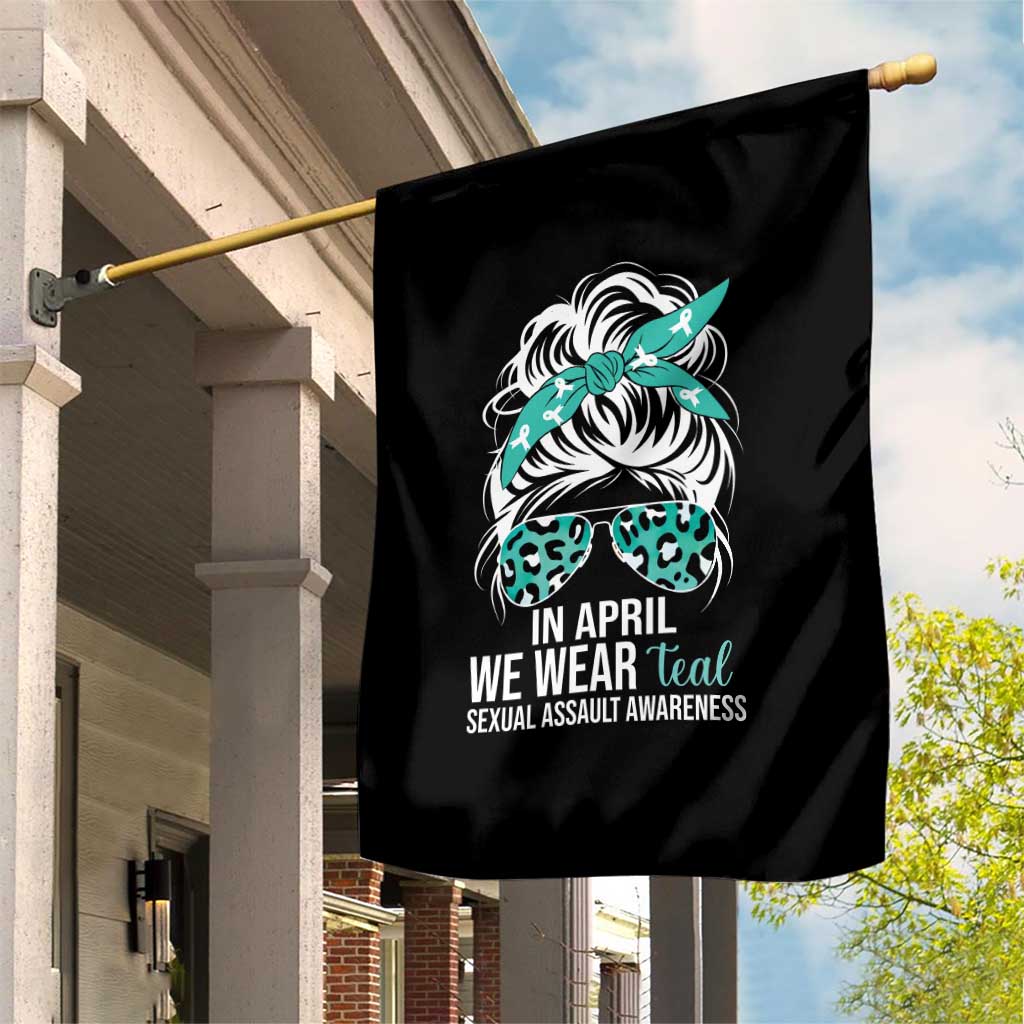 Sexual Assault Awareness Garden Flag In April We Wear Teal Women TS10 Print Your Wear